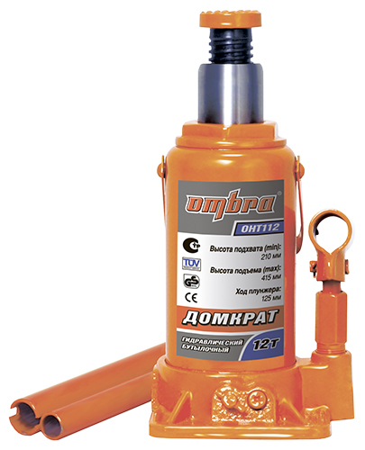 Домкрат бутылочный Ombra OHT112, г/п 12т, арт. 055414 Домкрат бутылочный Ombra OHT112, г/п 12т, арт. 055414