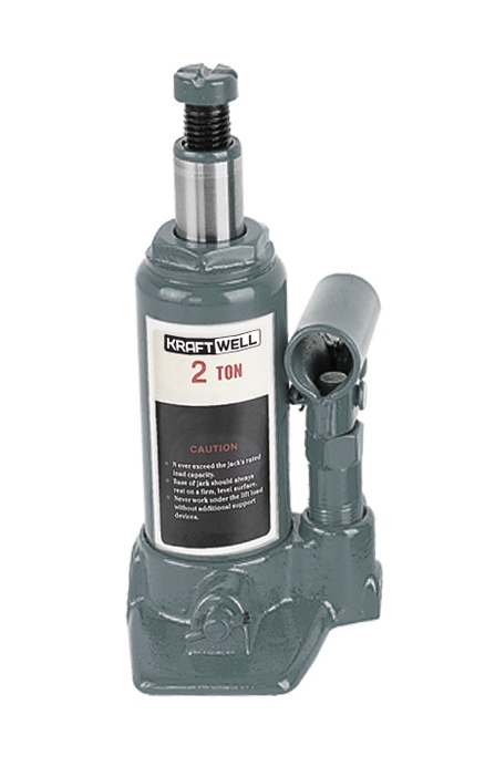 Домкрат бутылочный KraftWell KRWBJ2, г/п 2 т Домкрат бутылочный KraftWell KRWBJ2, г/п 2 т