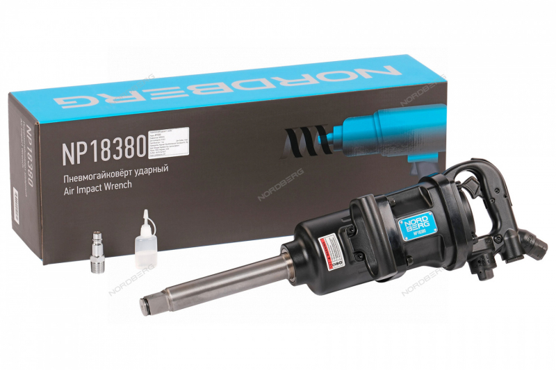 Пневмогайкoверт 1 NORDBERG NP18380, 3660Hм, 1" Пневмогайкoверт 1 NORDBERG NP18380, 3660Hм, 1"