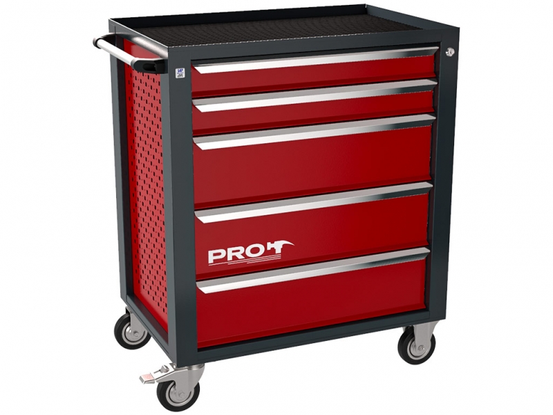 Тележка инструментальная, 5 ящ, профессиональная ТЗИ-5Pro Тележка инструментальная, 5 ящ, профессиональная ТЗИ-5Pro