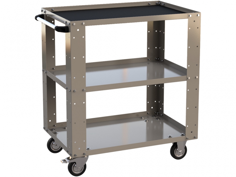 Тележка инструментальная, открытая, 3 полки ML0C Тележка инструментальная, открытая, 3 полки ML0C