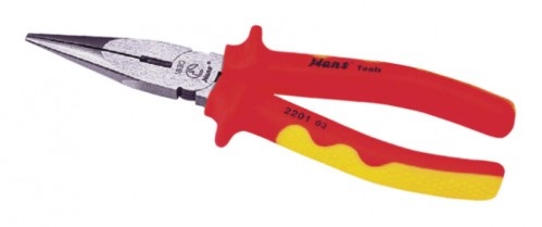 Плоскогубцы диэлектрические HANS 1838-06, 160 мм, с длинными губками Плоскогубцы диэлектрические HANS 1838-06, 160 мм, с длинными губками