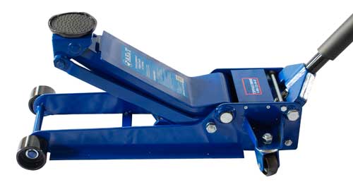 Домкрат подкатной AE&T T31533, 3,5 тонны, низкий двухнасосный Домкрат подкатной AE&T T31533, 3,5 тонны, низкий двухнасосный