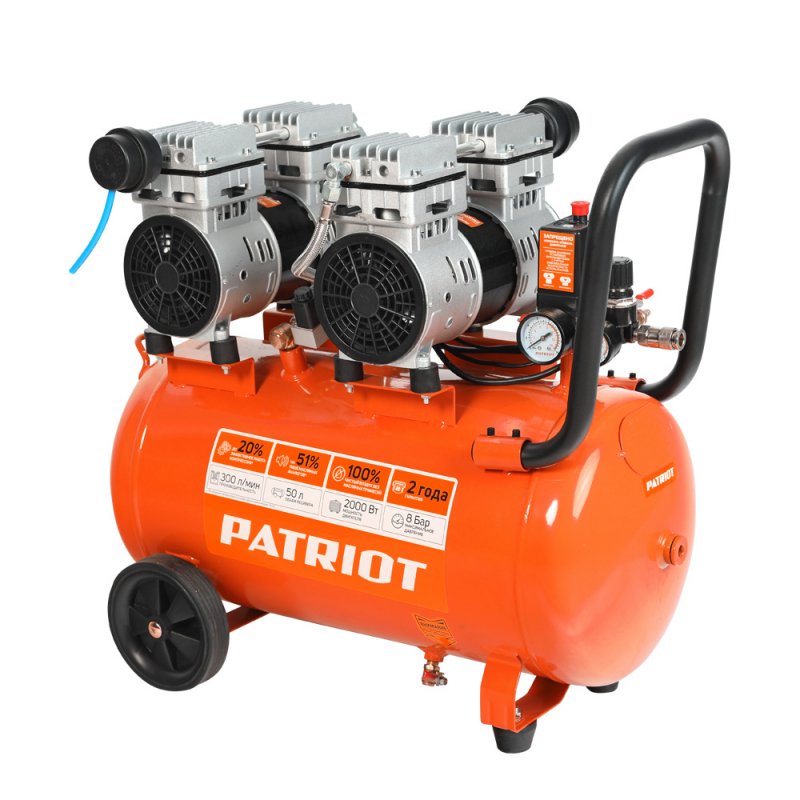 Компрессор безмасляный Patriot WO 50-300 Компрессор безмасляный Patriot WO 50-300