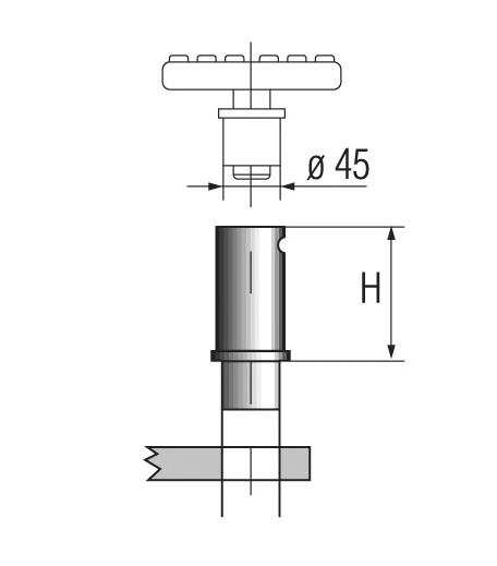 Проставки h=80 мм, 4 шт Ravaglioli S224-A3 Проставки h=80 мм, 4 шт Ravaglioli S224-A3