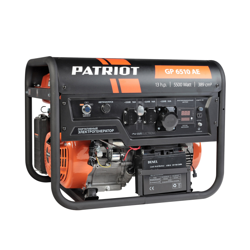 Бензиновый генератор Patriot GP 6510 AE Бензиновый генератор Patriot GP 6510 AE