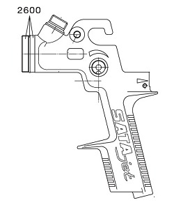 Форсунка для SATA NR95(92) SATA 2600 Форсунка для SATA NR95(92) SATA 2600