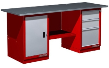 Верстак двухтумбовый слесарный металлический FERRUM 01.214 Верстак двухтумбовый слесарный металлический FERRUM 01.214