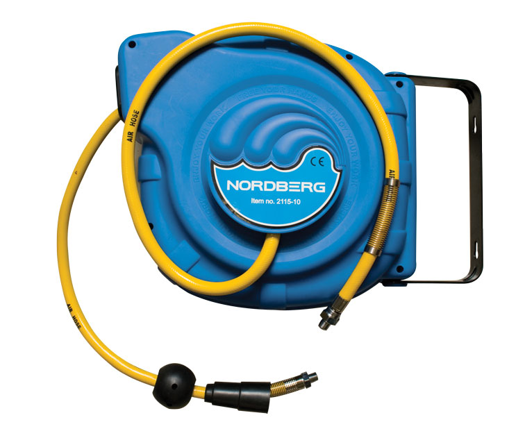 Шланг на самоскручивающейся катушке NORDBERG 2115-10 Шланг на самоскручивающейся катушке NORDBERG 2115-10