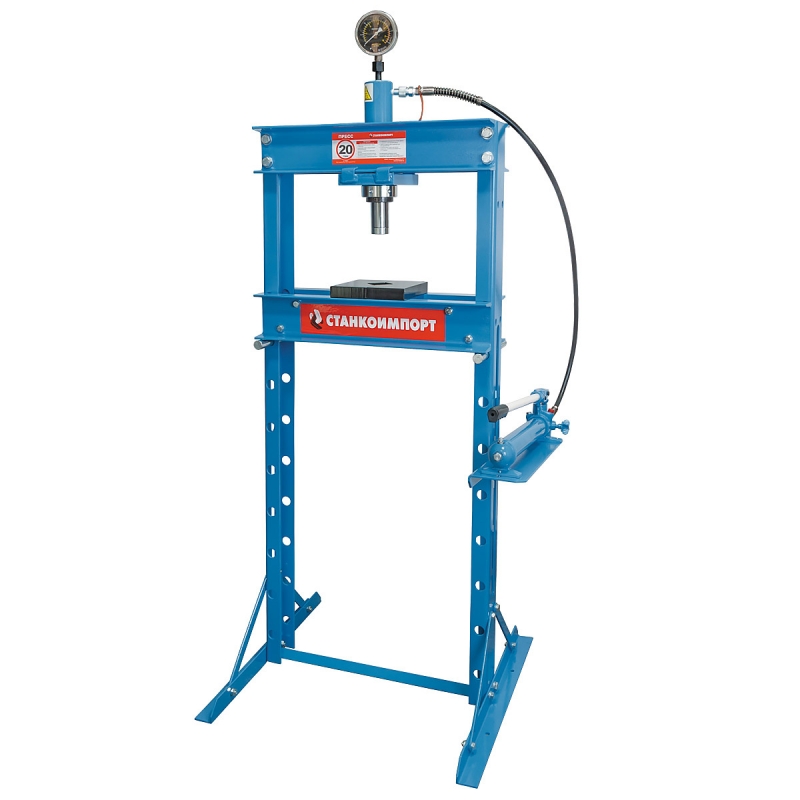 Пресс гидравлический Станкоимпорт SD0804, напольный, 20 т, с ручным приводом Пресс гидравлический Станкоимпорт SD0804, напольный, 20 т, с ручным приводом