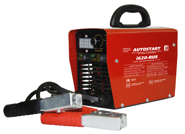 Пуско-зарядное устройство Autostart I620-RUS, пусковой ток 600А Пуско-зарядное устройство Autostart I620-RUS, пусковой ток 600А