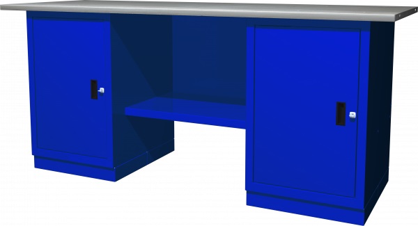 Верстак двухтумбовый, 2 тумбы с дверцами Ombra 2-11 (55924) Верстак двухтумбовый, 2 тумбы с дверцами Ombra 2-11 (55924)