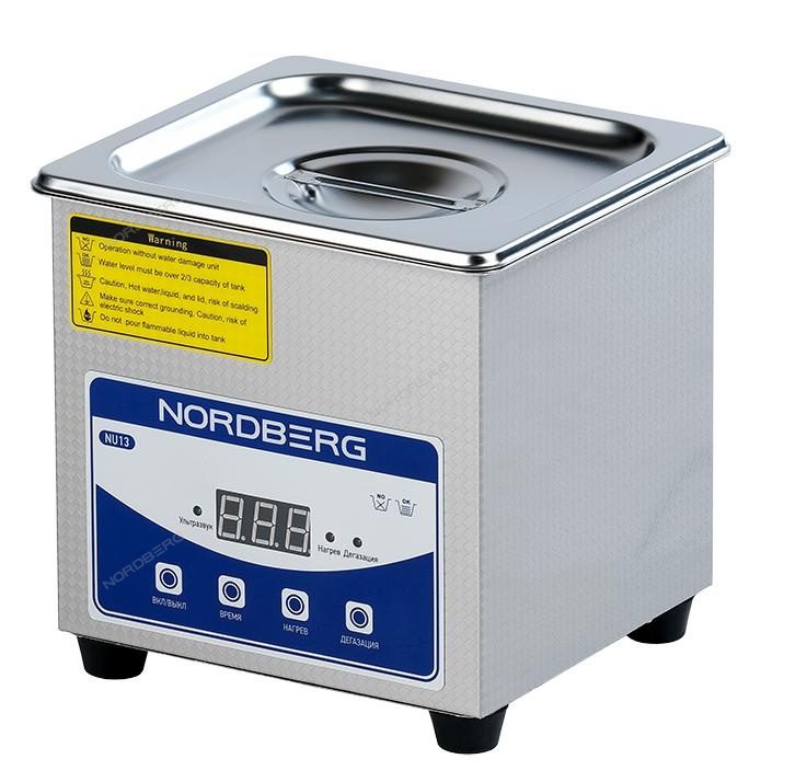 Ультразвуковая ванна Nordberg NU13, с подогревом, 1,3 л Ультразвуковая ванна Nordberg NU13, с подогревом, 1,3 л