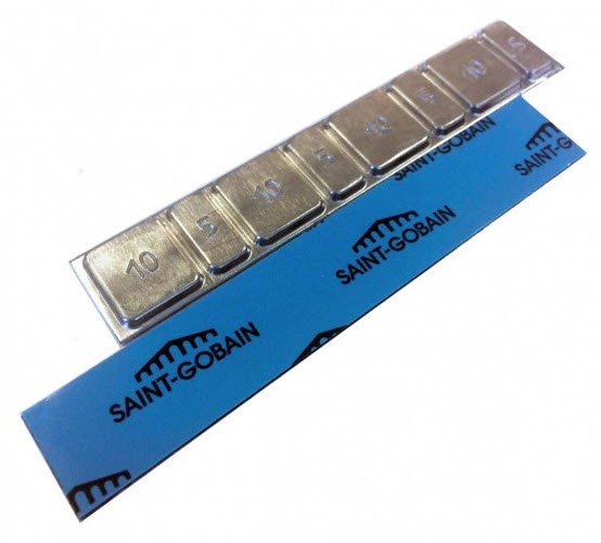 Самоклеющиеся грузики тонкие Clipper Saint-Gobain 60 г, 50 шт, 0052SG Самоклеющиеся грузики тонкие Clipper Saint-Gobain 60 г, 50 шт, 0052SG