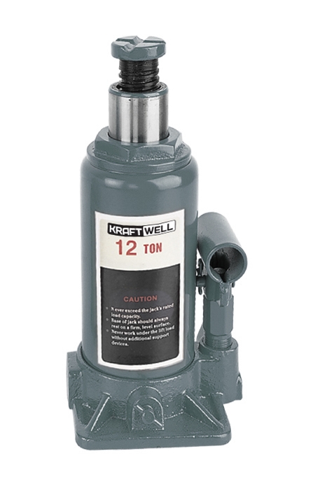 Домкрат бутылочный KraftWell KRWBJ12, г/п 12 т Домкрат бутылочный KraftWell KRWBJ12, г/п 12 т