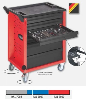 Тележка инструментальная с набором инструмента 147 предметов VIGOR V1251/147 Тележка инструментальная с набором инструмента 147 предметов VIGOR V1251/147