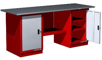 Верстак двухтумбовый слесарный металлический FERRUM 01.201 Верстак двухтумбовый слесарный металлический FERRUM 01.201