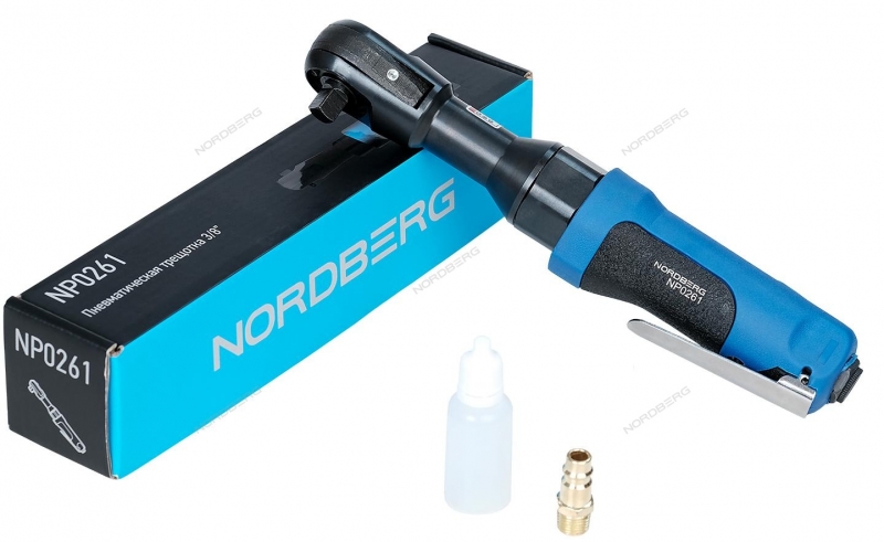 Пневмотрещотка Nordberg NP0261, 3/8", 88 Нм Пневмотрещотка Nordberg NP0261, 3/8", 88 Нм