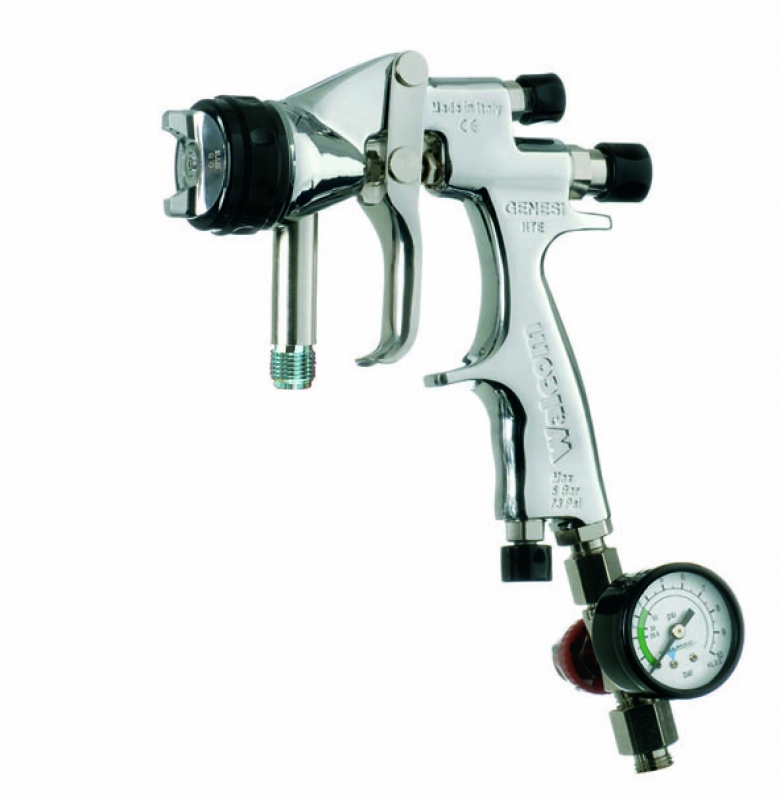 Краскопульт профессиональный для финишной окраски, нижняя подача материала WALCOM GENESI SP HTE 9550 Краскопульт профессиональный для финишной окраски, нижняя подача материала WALCOM GENESI SP HTE 9550