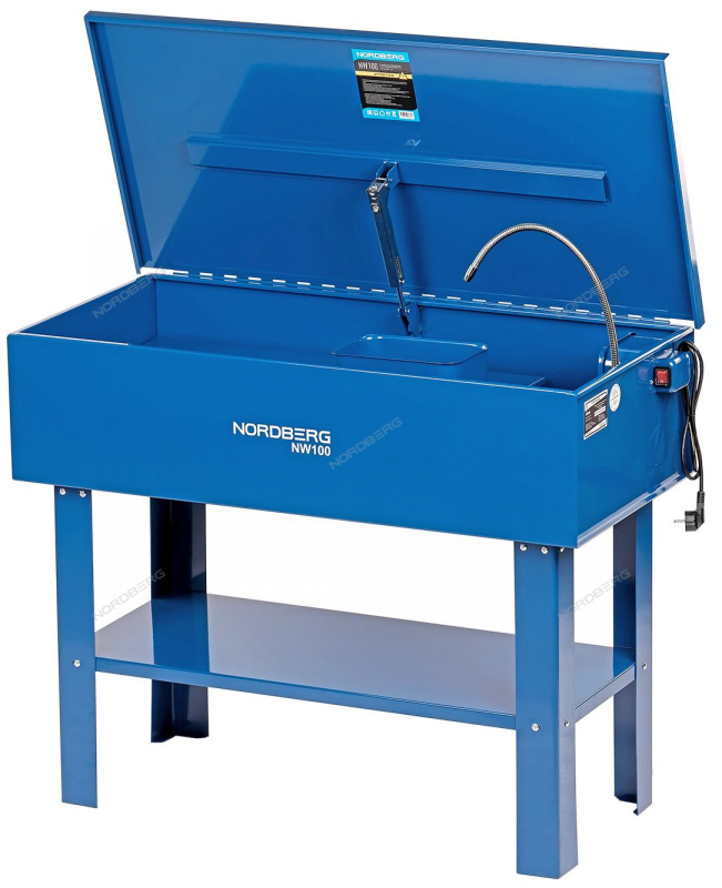 Установка для мойки деталей Nordberg NW100, 150л, электрический насос Установка для мойки деталей Nordberg NW100, 150л, электрический насос