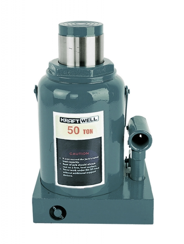 Домкрат бутылочный KraftWell KRWBJ50, г/п 50 т Домкрат бутылочный KraftWell KRWBJ50, г/п 50 т