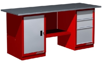 Верстак двухтумбовый слесарный металлический FERRUM 01.206 Верстак двухтумбовый слесарный металлический FERRUM 01.206