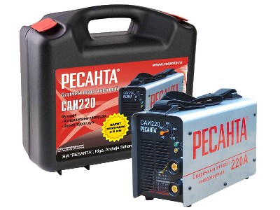 Сварочный инвертор, кейс РЕСАНТА САИ-220 Сварочный инвертор, кейс РЕСАНТА САИ-220