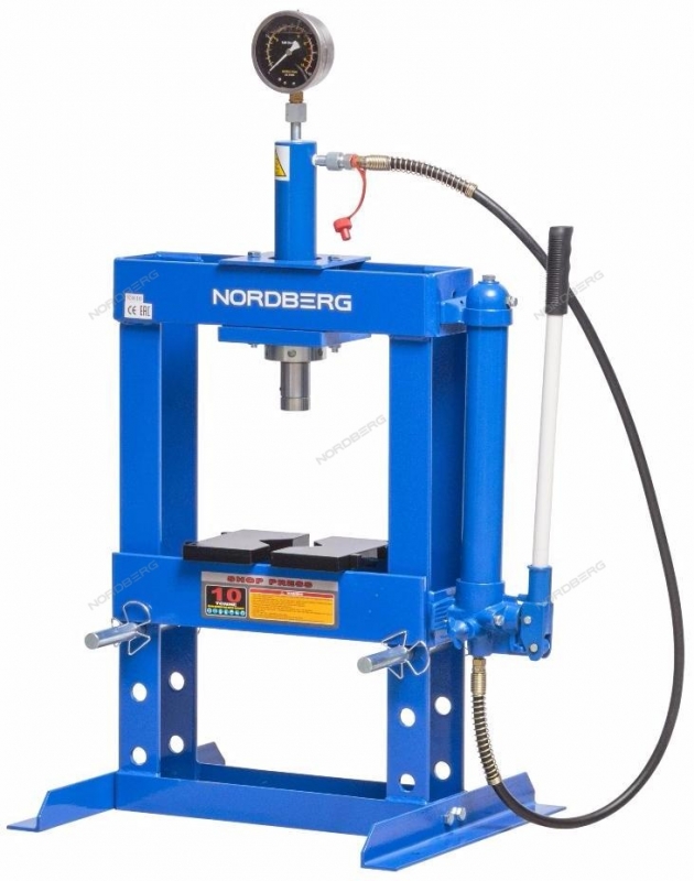Настольный гидравлический пресс, усилие 10т NORDBERG N3610 Настольный гидравлический пресс, усилие 10т NORDBERG N3610
